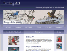 Tablet Screenshot of birdingart.com